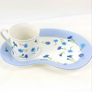 - Lauren Ashley cornflower bone china cup and